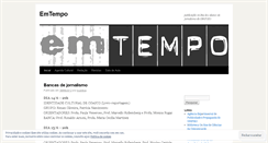 Desktop Screenshot of jornalemtempo.wordpress.com