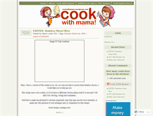 Tablet Screenshot of cookwithmama.wordpress.com