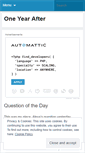 Mobile Screenshot of oneyearafter.wordpress.com