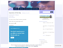 Tablet Screenshot of oneyearafter.wordpress.com