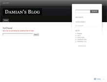 Tablet Screenshot of damianpaz.wordpress.com