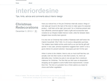 Tablet Screenshot of interiordesine.wordpress.com