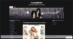 Desktop Screenshot of candymetal.wordpress.com
