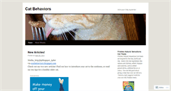 Desktop Screenshot of catbehaviors.wordpress.com