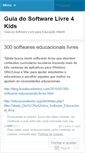 Mobile Screenshot of guiadosoftwarelivre4kids.wordpress.com