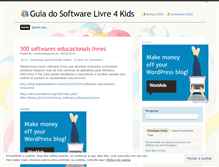 Tablet Screenshot of guiadosoftwarelivre4kids.wordpress.com
