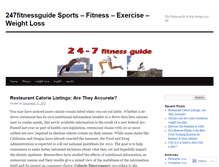 Tablet Screenshot of 247fitnessguide.wordpress.com