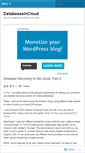 Mobile Screenshot of databasesincloud.wordpress.com