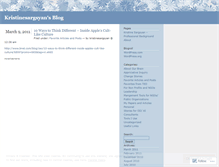 Tablet Screenshot of kristinesargsyan.wordpress.com