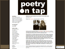 Tablet Screenshot of poetryontap.wordpress.com