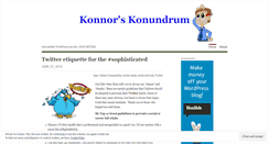 Desktop Screenshot of konnorschmaltz.wordpress.com