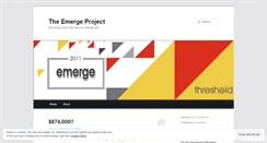 Desktop Screenshot of emergeproject.wordpress.com