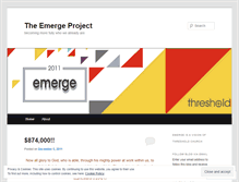 Tablet Screenshot of emergeproject.wordpress.com