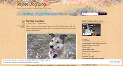 Desktop Screenshot of kayleedog.wordpress.com