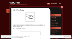 Desktop Screenshot of ouchfired.wordpress.com