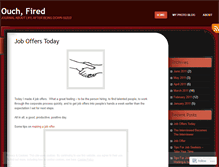 Tablet Screenshot of ouchfired.wordpress.com