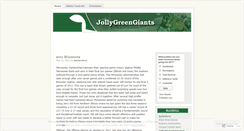 Desktop Screenshot of jollygreengiants.wordpress.com