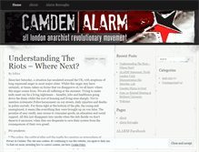 Tablet Screenshot of camdenalarm.wordpress.com