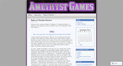 Desktop Screenshot of amethystgames.wordpress.com