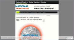 Desktop Screenshot of nationalteachinomaha.wordpress.com