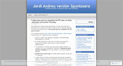 Desktop Screenshot of jordiandreutrepuntosero.wordpress.com