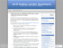 Tablet Screenshot of jordiandreutrepuntosero.wordpress.com