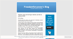 Desktop Screenshot of freedomforusnow.wordpress.com