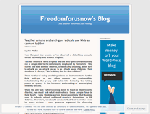 Tablet Screenshot of freedomforusnow.wordpress.com