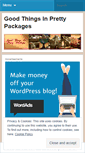 Mobile Screenshot of goodthingsinprettypackages.wordpress.com