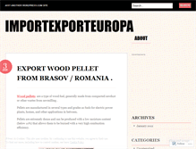 Tablet Screenshot of importexporteuropa.wordpress.com