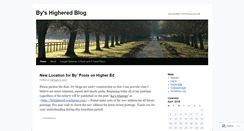 Desktop Screenshot of bybaylishighered.wordpress.com