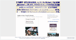 Desktop Screenshot of lartculinaire.wordpress.com