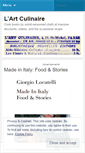 Mobile Screenshot of lartculinaire.wordpress.com