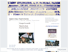 Tablet Screenshot of lartculinaire.wordpress.com