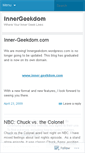 Mobile Screenshot of innergeekdom.wordpress.com
