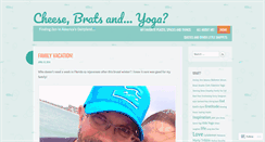 Desktop Screenshot of cheesebratsandyoga.wordpress.com