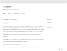 Tablet Screenshot of metatronsays.wordpress.com