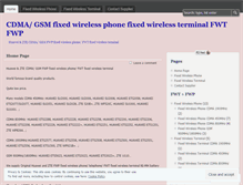 Tablet Screenshot of fixedwirelessphone.wordpress.com