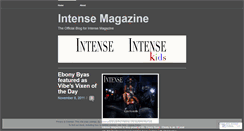 Desktop Screenshot of intensemagazine.wordpress.com