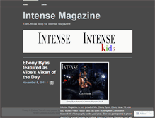 Tablet Screenshot of intensemagazine.wordpress.com