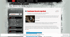 Desktop Screenshot of 3penguinsdesign.wordpress.com