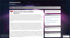 Desktop Screenshot of myownsearchdotme.wordpress.com