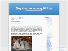 Tablet Screenshot of konijnenopvangbinkies.wordpress.com