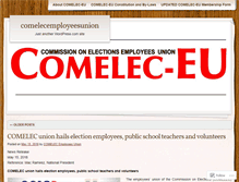 Tablet Screenshot of comelecemployeesunion.wordpress.com