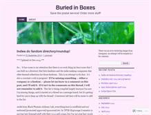 Tablet Screenshot of buriedinboxes.wordpress.com