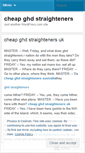 Mobile Screenshot of cheaghdstraighteners.wordpress.com