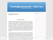 Tablet Screenshot of framinghamautomall.wordpress.com