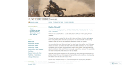 Desktop Screenshot of justdirtbikes.wordpress.com