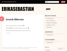 Tablet Screenshot of erikasebastian.wordpress.com