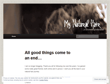 Tablet Screenshot of mynaturalhair.wordpress.com